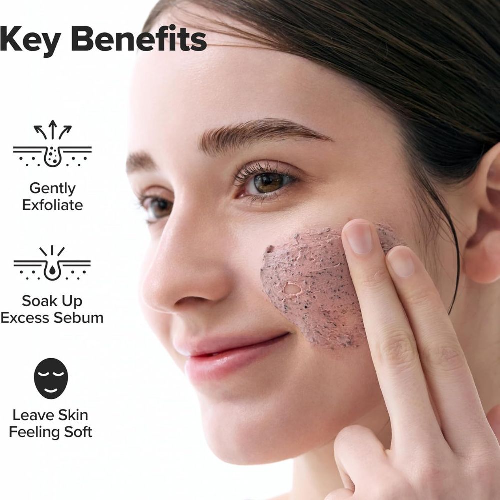 Beauty of Joseon Red Bean Pore Refreshing Mask applied to face
