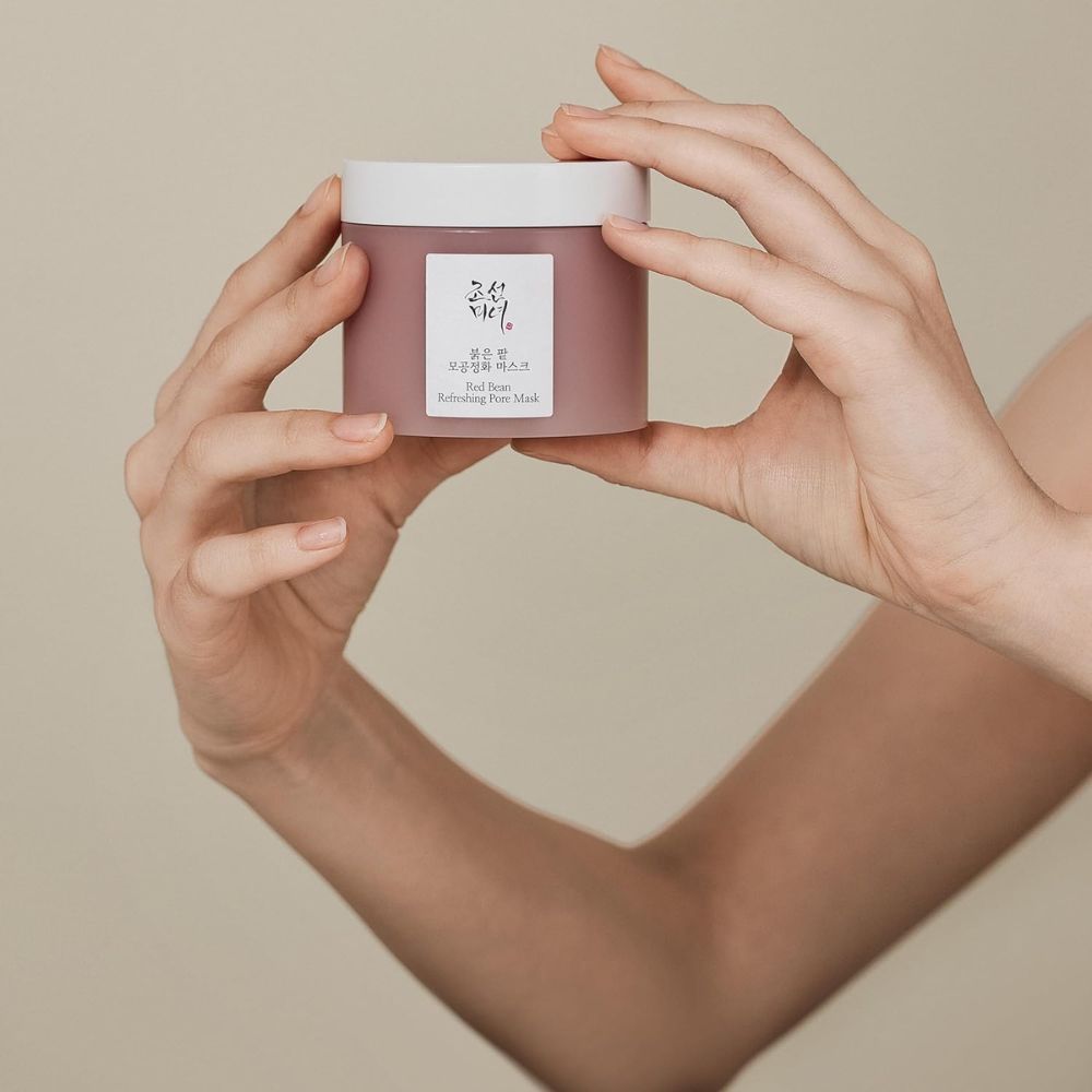 Beauty of Joseon Red Bean Pore Refreshing Mask held in hands
