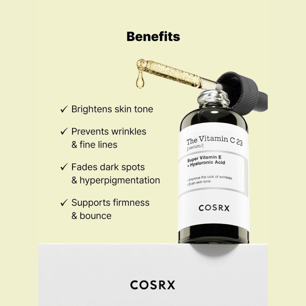 COSRX The Vitamin C 23 Serum Benefits - Brightening & Even Skin Tone