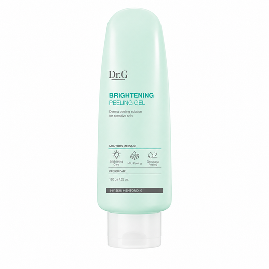 Dr.G Brightening Peeling Gel 120g gentle exfoliating peeling gel for sensitive skin on white background