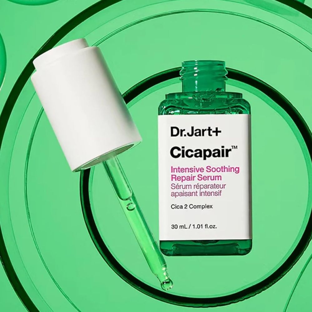 Dr.Jart+ Cicapair Intensive Soothing Repair Serum bottle with dropper
