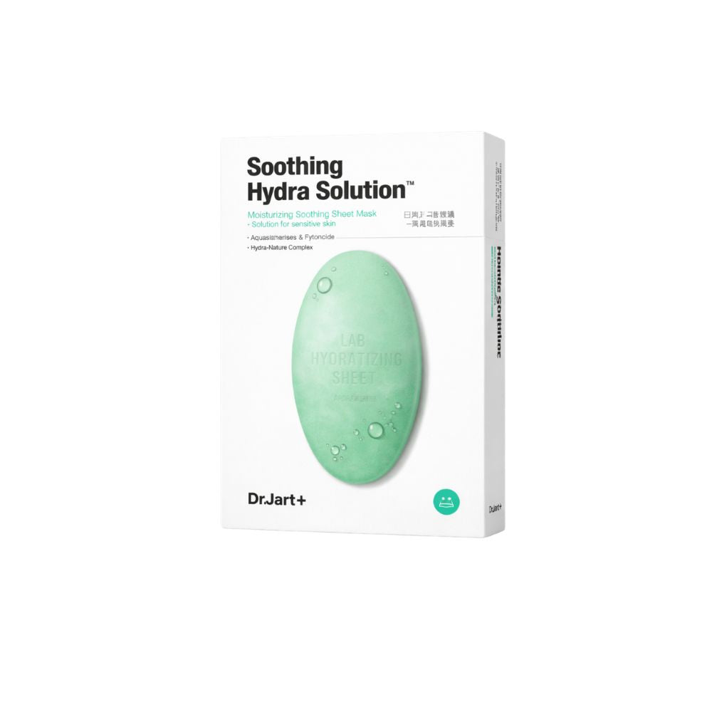 Dr. Jart+ Dermask Soothing Hydra Solution Deep Hydration Sheet Mask 5 Count Box