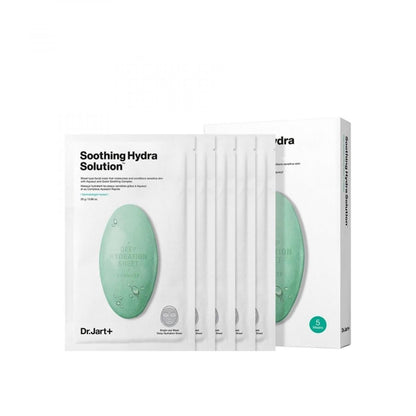 Dr. Jart+ Dermask Soothing Hydra Solution Sheet Mask 5 Pack Hydrating Korean Face Masks