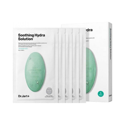 Dr. Jart+ Soothing Hydra Solution Sheet Mask 5 pack for sensitive skin hydration