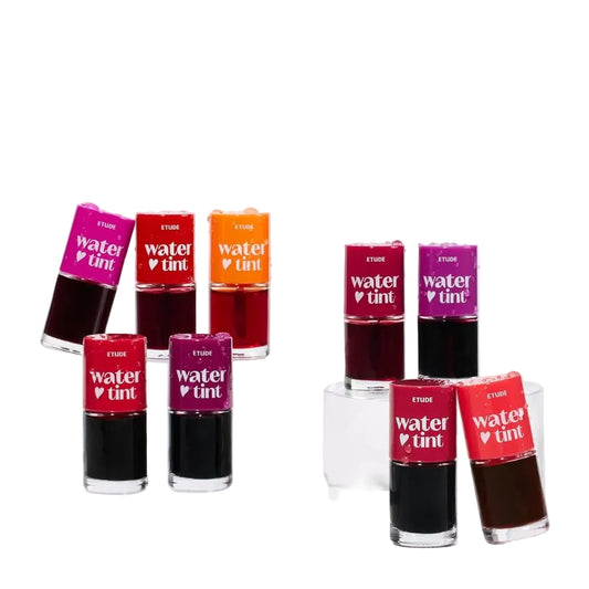 ETUDE Dear Darling Water Tint collection Korean lip stain shades cherry strawberry orange