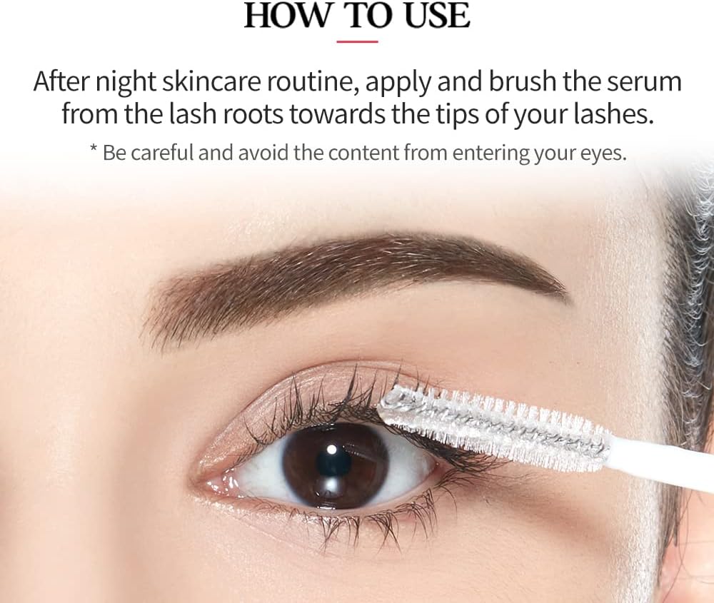 How to apply ETUDE My Lash Serum to nourish and strengthen eyelashes