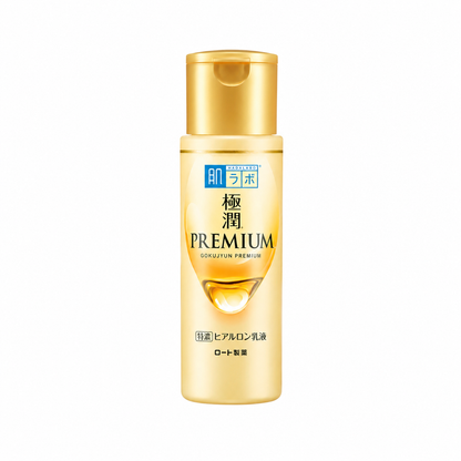 Hada Labo Premium Hyaluronic Acid Emulsion 140ml Japanese moisturizing facial emulsion with multiple hyaluronic acids