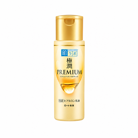 Hada Labo Premium Hyaluronic Acid Emulsion 140ml Japanese moisturizing facial emulsion with multiple hyaluronic acids
