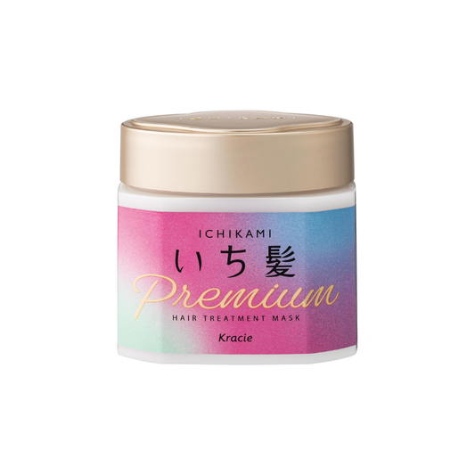 Kracie Ichikami Premium Hair Treatment Mask jar Japanese hair mask for damaged dry hair repair and hydration