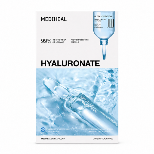 MEDIHEAL Hyaluronate Essential Sheet Mask hydrating K-beauty sheet mask for dry dehydrated skin
