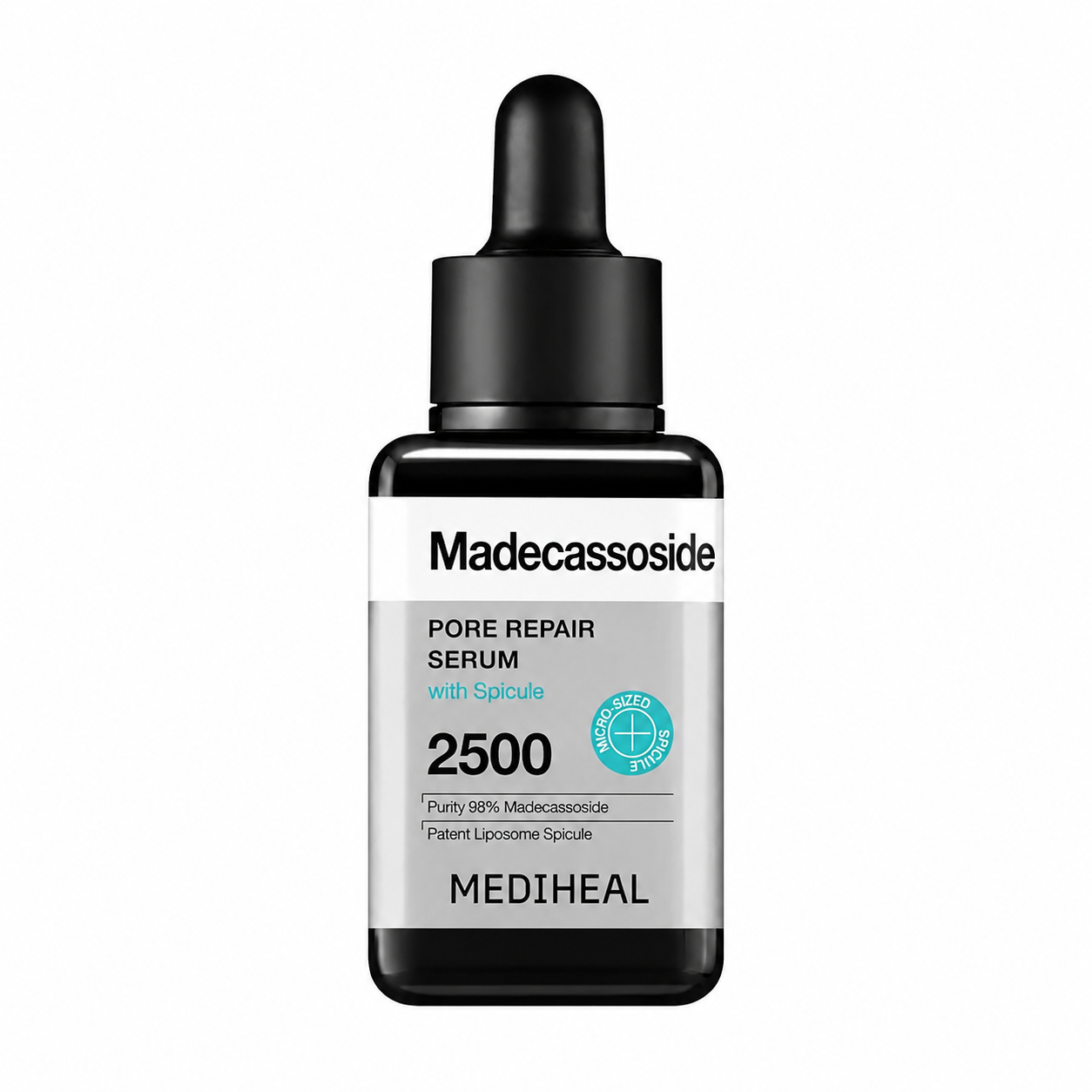 MEDIHEAL Madecassoside Pore Repair Serum 40ml with Spicule, Korean pore care serum for enlarged pores, uneven texture and sensitive skin
