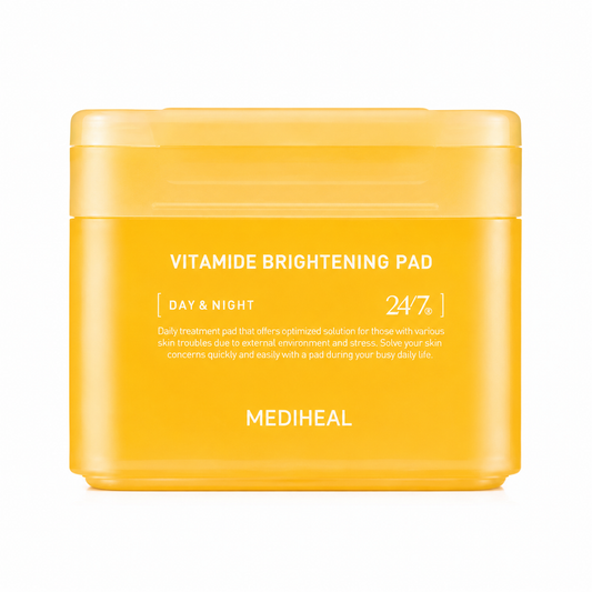 MEDIHEAL Vitamide Brightening Pad 100pcs brightening toner pads for dull skin and uneven skin tone