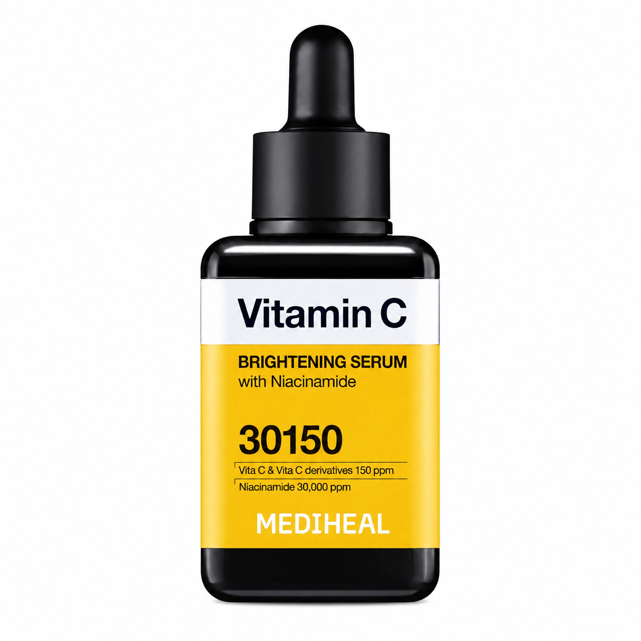 MEDIHEAL Vitamin C Brightening Serum 40ml Korean brightening serum with niacinamide and vitamin C complex on white background