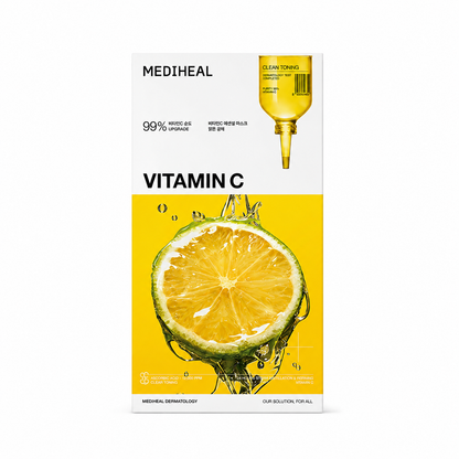 MEDIHEAL Vitamin C Essential Sheet Mask 10 Sheets Brightening Korean Sheet Mask