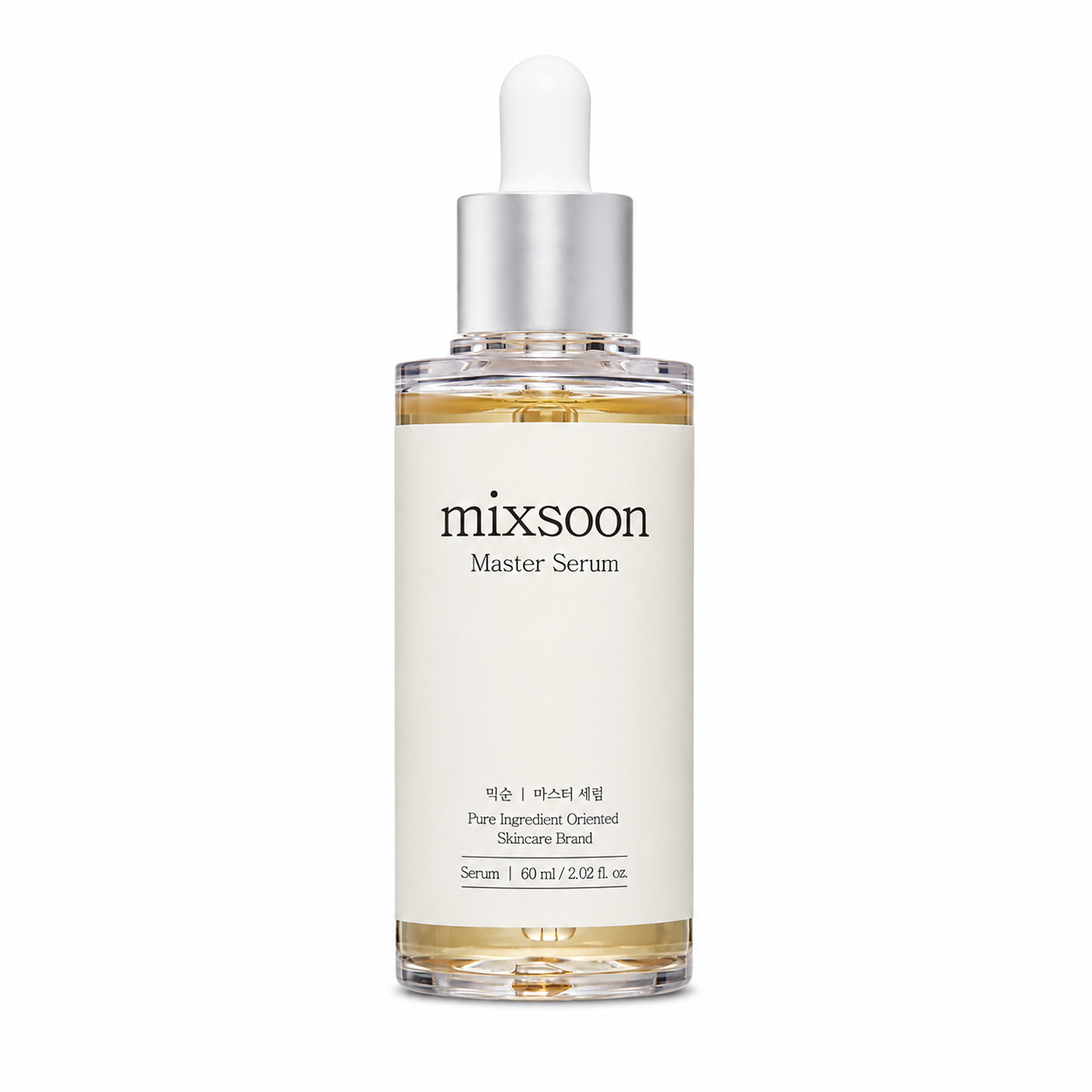 MIXSOON Master Serum 60ml Korean hydrating facial serum for radiant, balanced skin on white background