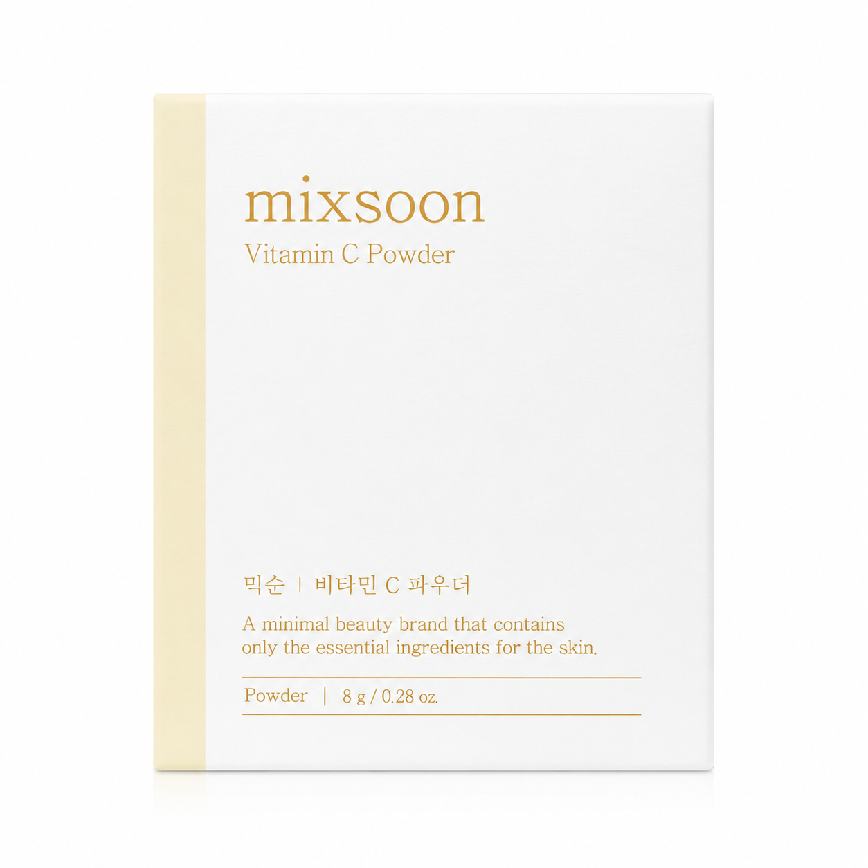 Mixsoon Vitamin C Powder 8g Korean brightening powder booster with mixing bottle for radiant skin.