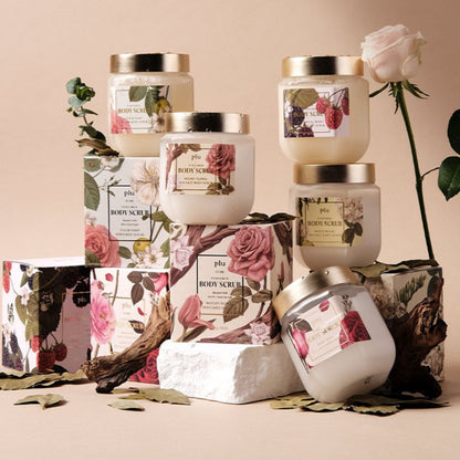 PLU Perfumed Sea Salt Body Scrub Korean body exfoliator collection