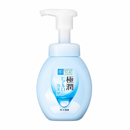 ROHTO Hada Labo Gokujyun Foaming Facial Wash 160ml Japanese hydrating cleanser with hyaluronic acid