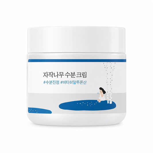ROUND LAB Birch Juice Moisturizing Cream 80ml Korean hydrating face cream with birch sap for dry and sensitive skin