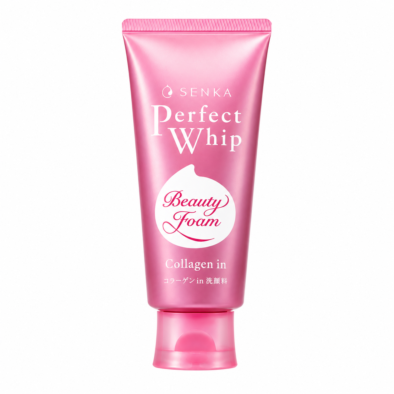 Senka Perfect Whip Collagen Facial Foam 120g Japanese cleanser with rich creamy foam for hydrated smooth skin