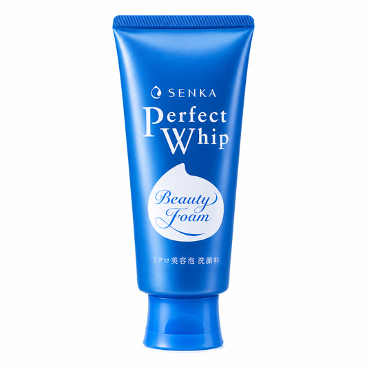 Senka Perfect Whip Facial Foam 120g Japanese cleanser tube front view white background