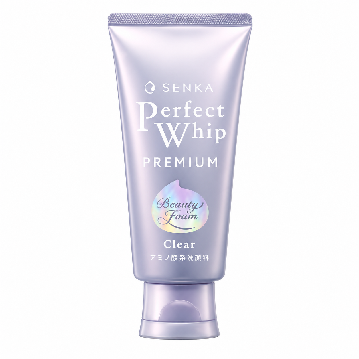 SENKA Perfect Whip Premium Clear Facial Cleanser 120g tube front view Japan skincare