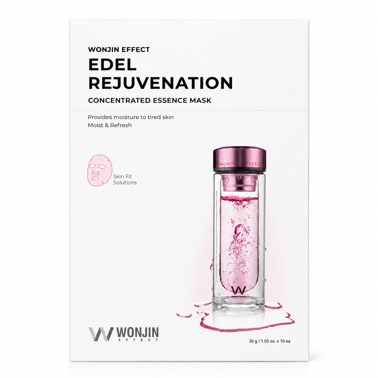 Wonjin Edel Rejuvenation Concentrated Essence Mask front-facing product image on clean white background