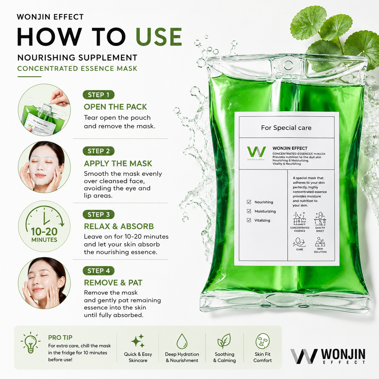 Nourishing Supplement Concentrated Essence Mask 10pcs